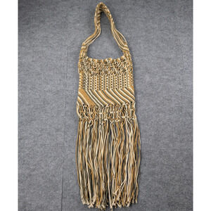 Bay Sky Woven Purse Boho Coastal Cowgirl Tassel Macrame Fringe Boho Western